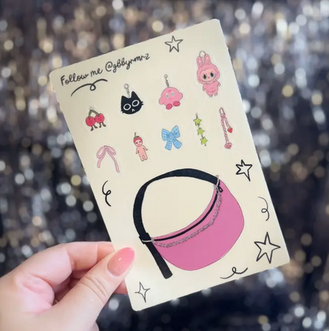 Bag Trinkets Clear Sticker Sheet