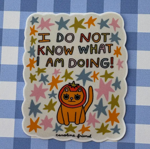 I Do Not Know What I Am Doing Sticker