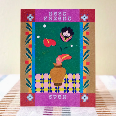 Decorative Best Parent Ever Card