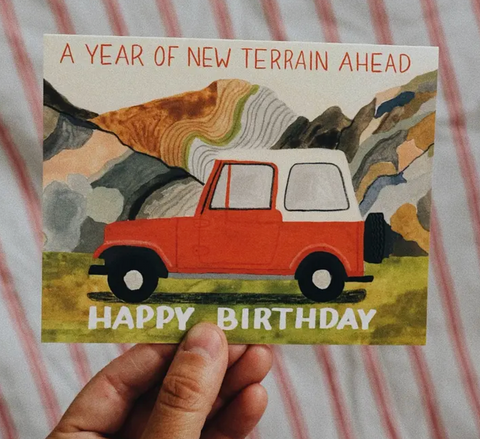Year of New Terrain Birthday Card