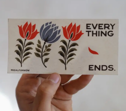 Everything Ends Vinyl Bumper Sticker