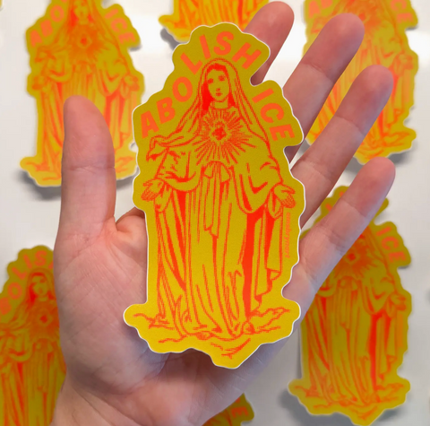 Abolish Ice Sticker
