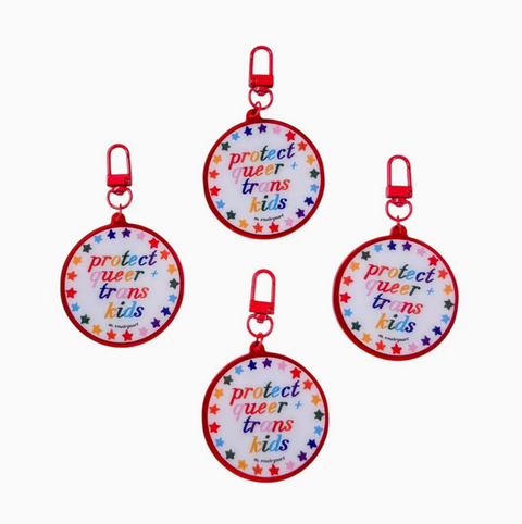 Protect Queer + Trans Kids Keychain