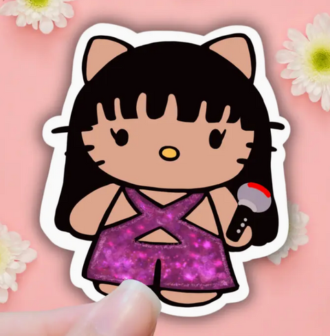 Latina Cumbia Star Sticker Chica Pop Performer Sticker