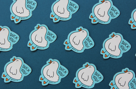 Duck You Sticker