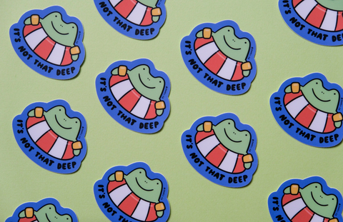 It's Not That Deep Sticker