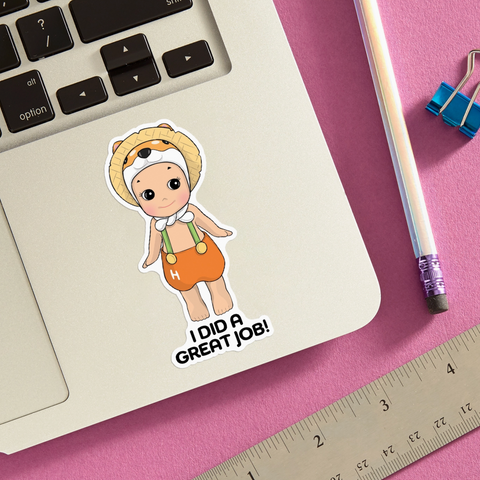 Sonny I Did a Great Job! Die Cut Sticker