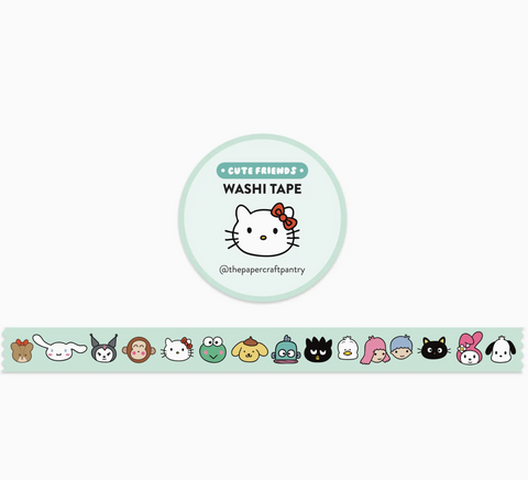 Cute Friends Washi Tape - 15mm