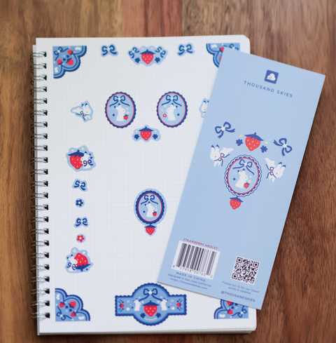 Sticker Sheet (Clear) - Strawberry Medley