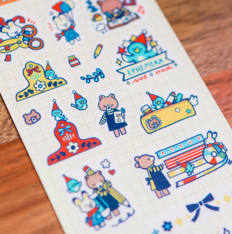 Sticker Sheet (Washi) - Journal and Craft Party