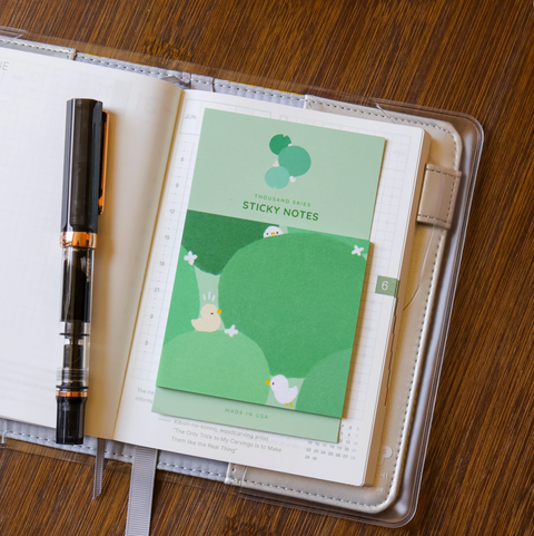 Sticky Notes - Duckies in Green Pads