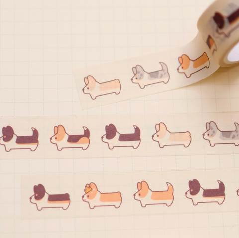 Washi Tape - Corgi March