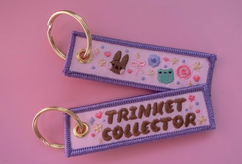 Trinket Collector Patch Keychain