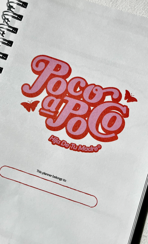 Poco A Poco Undated Weekly Planner