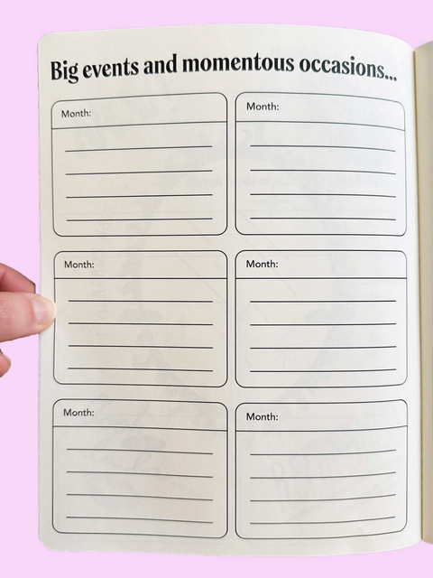 Monthly View Planner | Rare Rose Cover