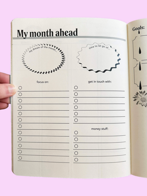 Monthly View Planner | Rare Rose Cover