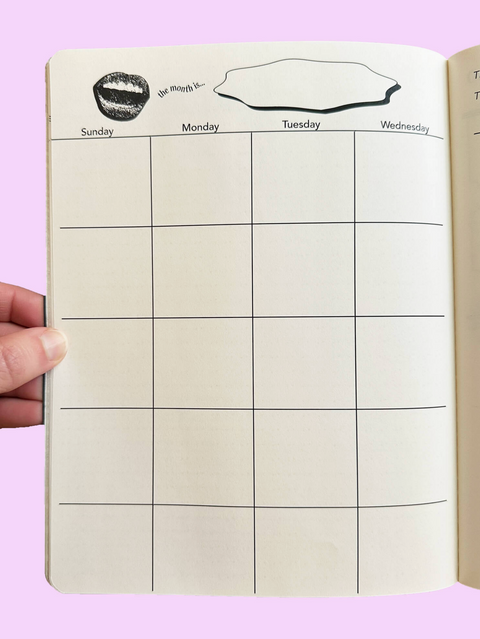 Monthly View Planner | Rare Rose Cover