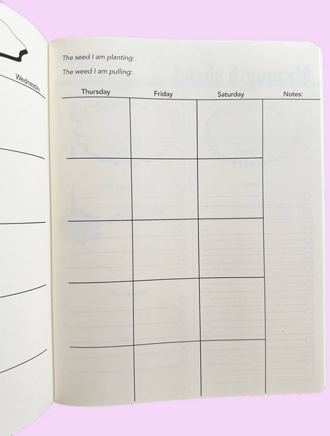 Monthly View Planner | Rare Rose Cover