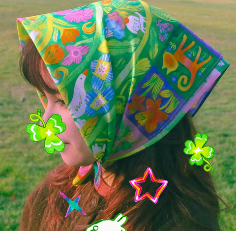 'meet Me in the Garden' Multi Use Cloth