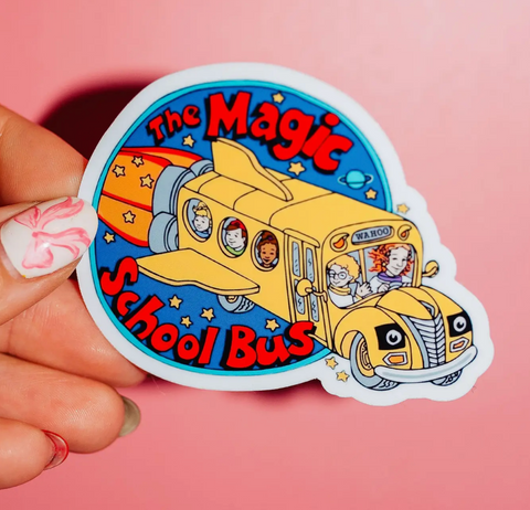 Magic School Bus Sticker, Ms. Frizzle, 90's Tv Show, Vintage