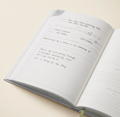 Guided Reading Journal, A5 Hardcover - Nose in A Book