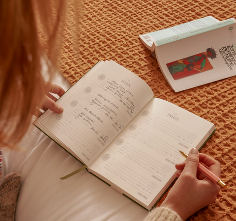 Guided Reading Journal, A5 Hardcover - Nose in A Book