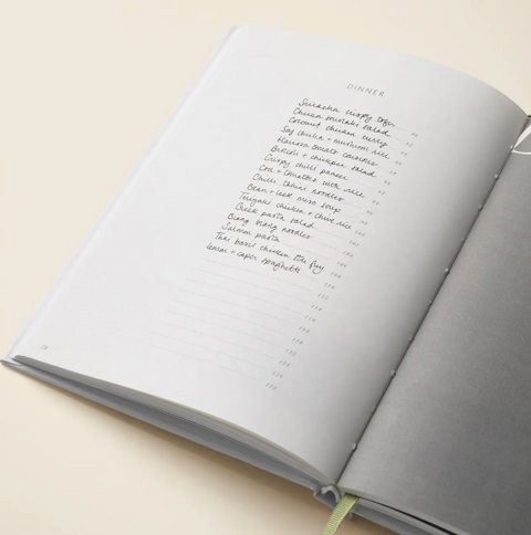 Guided Recipe Journal, A5 Hardcover - Al Fresco