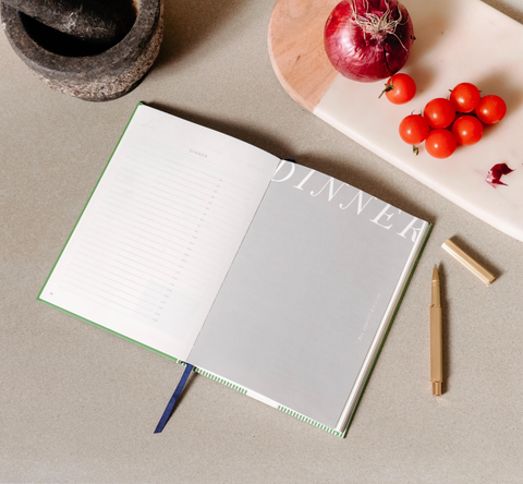 Guided Recipe Journal, A5 Hardcover - Al Fresco