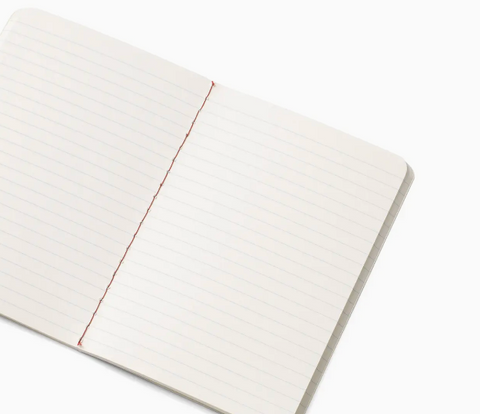 Lined Notebook Set of 2, A5 & A6 Softcover - Notes & Stripes