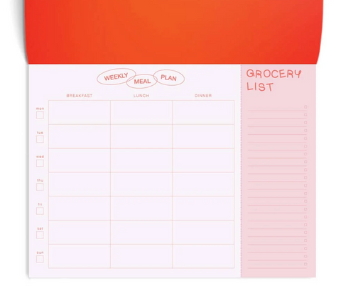 Weekly Meal Planner & Grocery List, Undated - Tomatoes