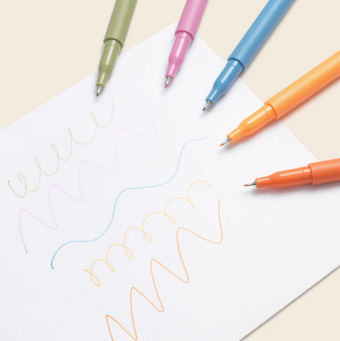 Fineliners Set of 5 - High Energy