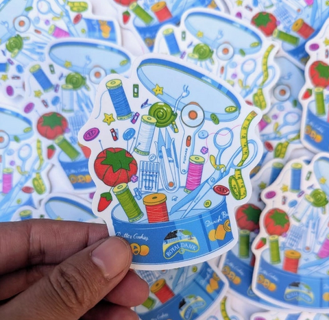 Butter Cooking Sewing Supplies Sticker | 2"x3"~