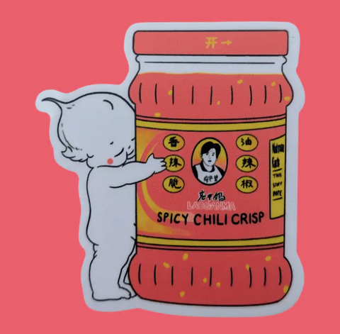 Lao Gan Ma & Kewpie Vinyl Waterproof Sticker | 3"x3.2"