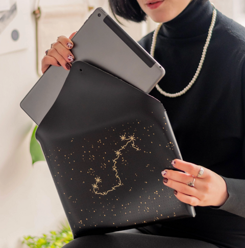 Diy Stitch Your Star Sign Kit - Vegan Leather Envelope Pouch + iPad Pouch