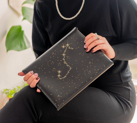 Diy Stitch Your Star Sign Kit - Vegan Leather Envelope Pouch + iPad Pouch