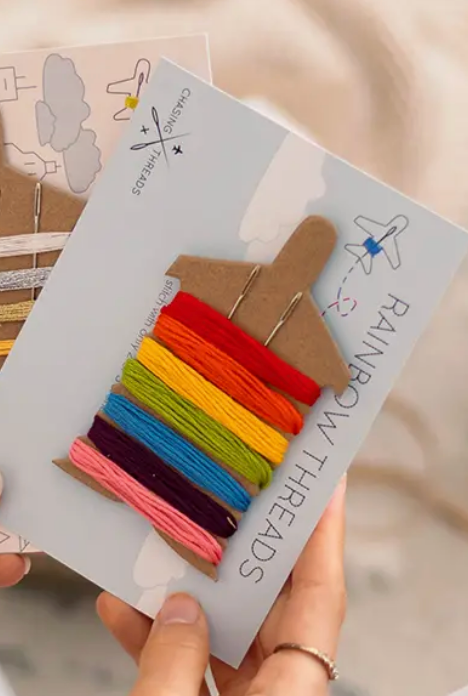 Rainbow Threads - Embroidery Needle & Thread Set