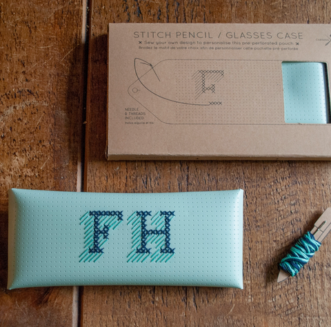 Diy Cross Stitch Kit - Stitch Envelope/Pencil/ Sunglass Case