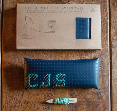 Diy Cross Stitch Kit - Stitch Envelope/Pencil/ Sunglass Case