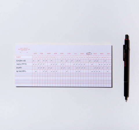 Habit Tracker Notepad