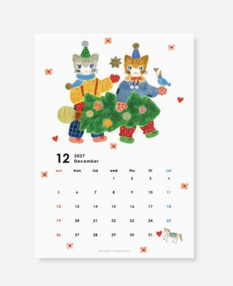 2027 Wall Calendar - Aiko Fukawa