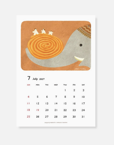 2027 Wall Calendar - Mariko Fukuoka