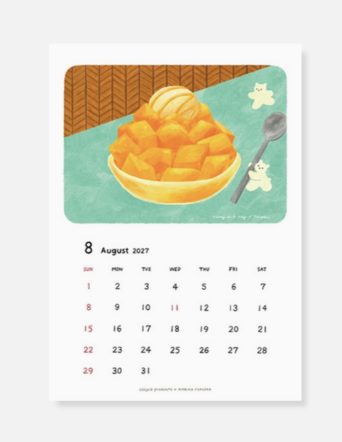 2027 Wall Calendar - Mariko Fukuoka