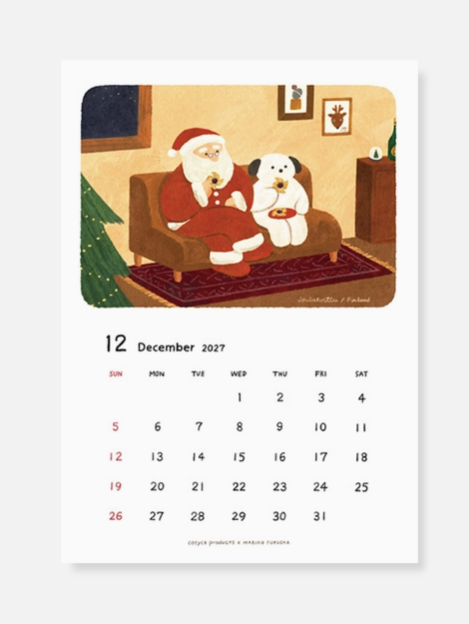 2027 Wall Calendar - Mariko Fukuoka
