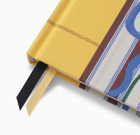 Guided A6 Gratitude Fabric Journal | Stripe Bouquet