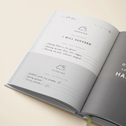 Guided A5 Gratitude Journal Hardcover | Stay Grounded