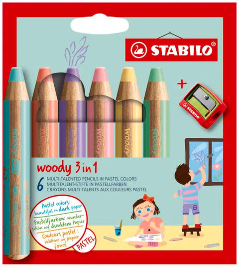 Stabilo Weoody 3-in-1 Set -Pastel
