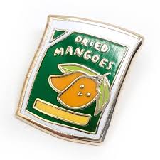 Dried Mango Enamel Pin