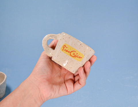 Sparkling Water- Handmade Ceramic Espresso Cup