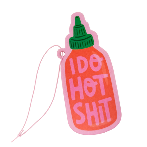 I Do Hot Shit Hot Sauce Bottle Air Freshener