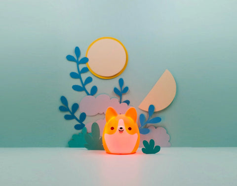 Small - Super Fluffy Corgi Portable LED Light